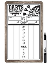 Dart Scoreboard 12x18 White