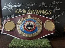 Chris Eubank Sr Signed full size WBO belt  *private signing* COA
