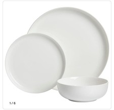 12-Piece White Dinner Set -