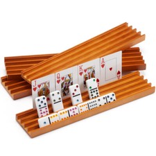 Wooden Domino Racks. Mexican