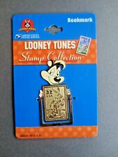 Metal BOOKMARK Looney Tunes Bugs Bunny Pepe Le Pew US Postal Service Stamp Unus