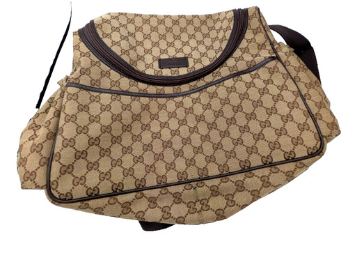 Gucci canvas diaper bag - bag,