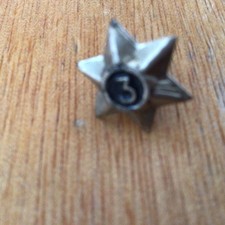 Girlguiding Interest Badge- Vintage 3 Year Star Badge (Brownie Centre - No Felt)