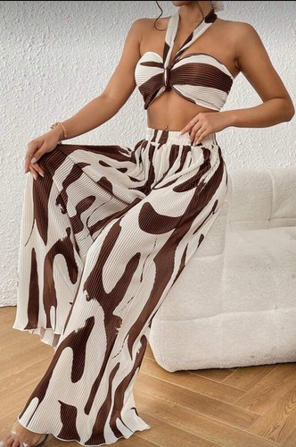 Halter top trouser - &,