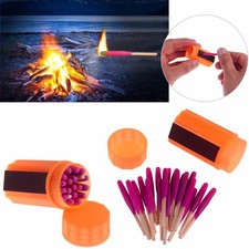 20pcs Stormproof Matches w/ Box Waterproof Matches 2'' 5cm 10s Burning Hiking