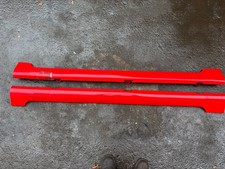 Ford Fiesta Mk6 ST150 2004-2009 Colorado Red Side Skirts with jacking covers