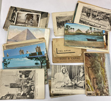 85 + POSTCARDS EGYPT ALGERIA MOROCCO JERUSALEM PORT SAID 1905+ JOB LOT