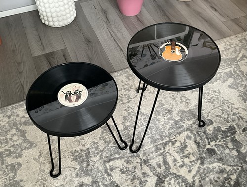 Round side end table - side/end, metal