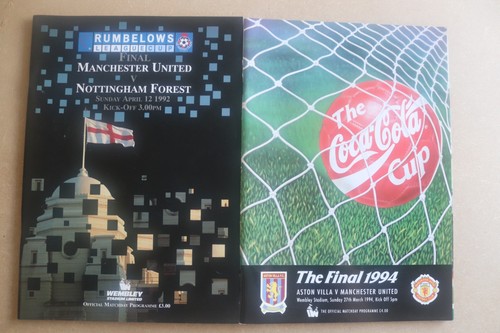 League cup final programmes - league,