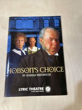 Hobsons Choice Lyric Theatre Programme