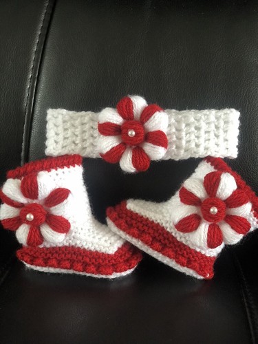 Hand knitted romany bling baby - hand,