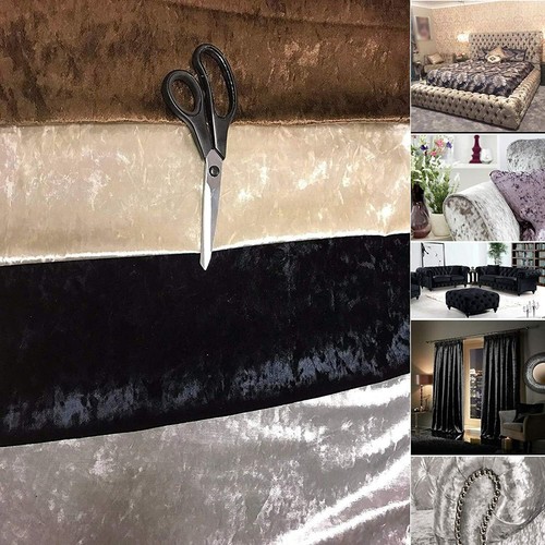 Crushed velvet fabric - crushed,
