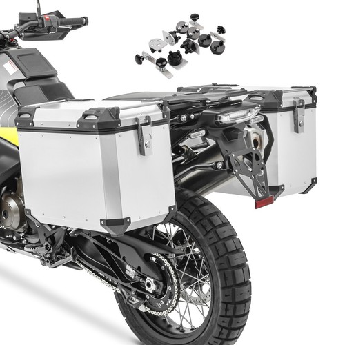 Aluminium panniers set for - aluminium,
