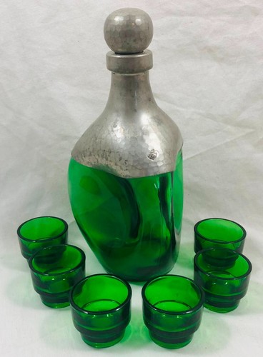 Marteau green glass pewter - pc,