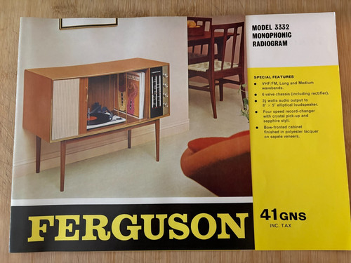 Ferguson model 3332 monophonic - ferguson,