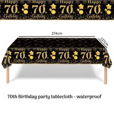 70th Birthday Tableware