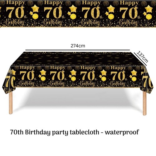 70th birthday tableware - 70th,