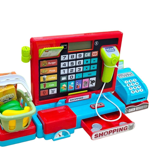 Kids cash register toy pretend - register,