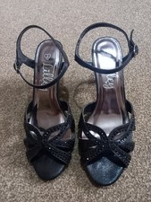 Women's Black Evening Sandals