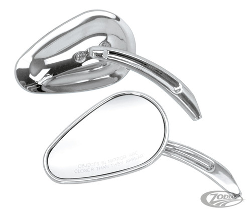 Left chrome tear drop style - left,