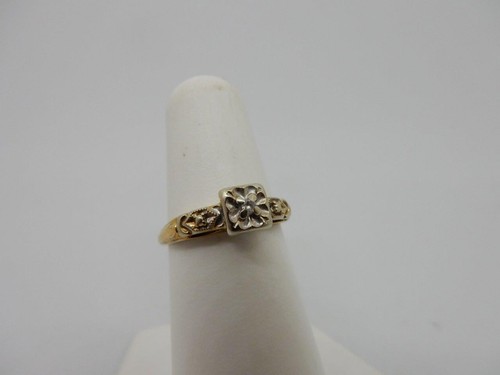 Ladies vintage 14kt wg - vintage, yg