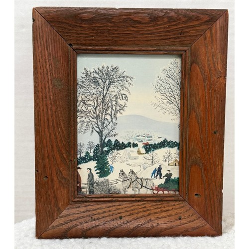Vintage oak framed grandma - vintage,