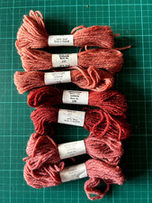 7 x Appleton 40m Tapestry Yarns - 100% Wool Skeins -  Mixed Brown Shades B