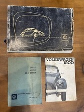 Rare Vw Type 1 Air Cooled Beetle Parts Maintenance Manuals￼