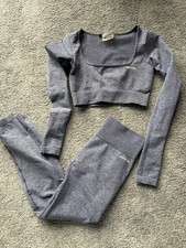 Bo+Tee Blue Marl Gym Set Top &