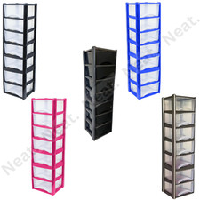 Drawer Plastic Storage Tower Unit Organizer Home Office School Storage Chest