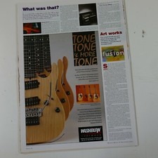 21x30cm magazine cutting 1993 WASHBURN TONEWOOD