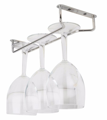 Chrome glass hanger wine - hanger,