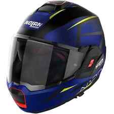 Nolan N120-1 Nightlife Blue N-COM 028 Modular Flip Back Motorbike Helmet - 22.06
