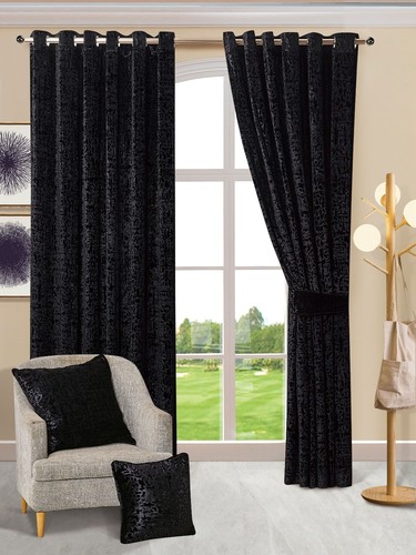 Luxury eyelet crushed velvet - crushed,