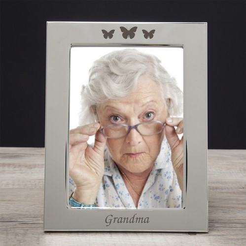 Silver 5x7 grandma photo - silver,