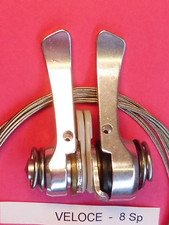 Campagnolo Veloce 8 Sp.  Double dt Gear leverset ( Braze - on ) - NOS