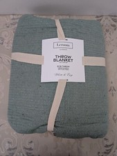 LERUUM LONDON, RECYCLED SUPER SOFT WARM GREEN ENERGY SOFA THROW 150 x 200cm
