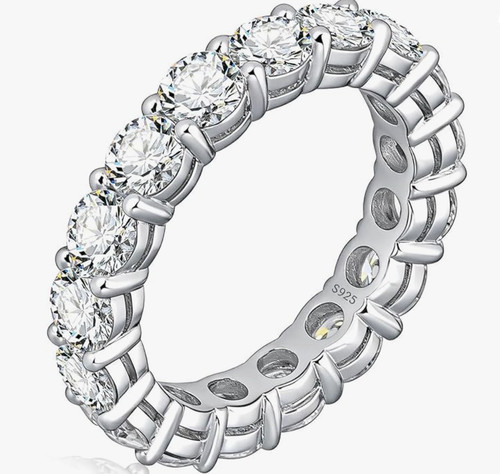 1ct vvs1 color moissanite - 5.1ct,