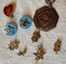 Vintage LOT 9 Boy Scout Pins