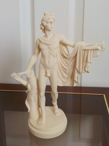 Vintage alabaster apollo - alabaster, "apollo"