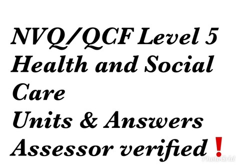 Nvq qcf diploma - level5, health