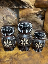 Carved Wooden Set of 3 Lovely
