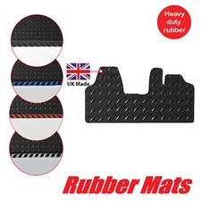Tailored to fit Fiat Scudo Van 2007-2016 Rubber Van Mats Choice of Color Edging