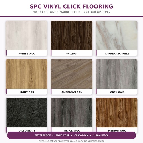 Spc click vinyl flooring tiles - click,