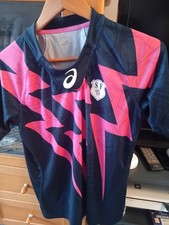 Stade Francais Short Sleeve Rugby Shirt Size Medium Top 14