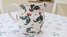 Emma Bridgewater Christmas Holly & Gold Star 1.5 Pint Jug 1st Quality