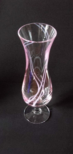 Caithness glass vase pink - vase, &