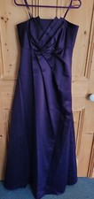 Evening Ball Prom Wedding Dress Strapless Cocktail Purple Iris 10 BHS BNWT £110