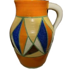 Bizarre Vase Signed Clarice Cliff Newport Pottery UK  30cmHx24cmW