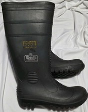 Suretred Black Steel Toecap Wellington Boots Wellies - British Coal - UK 9